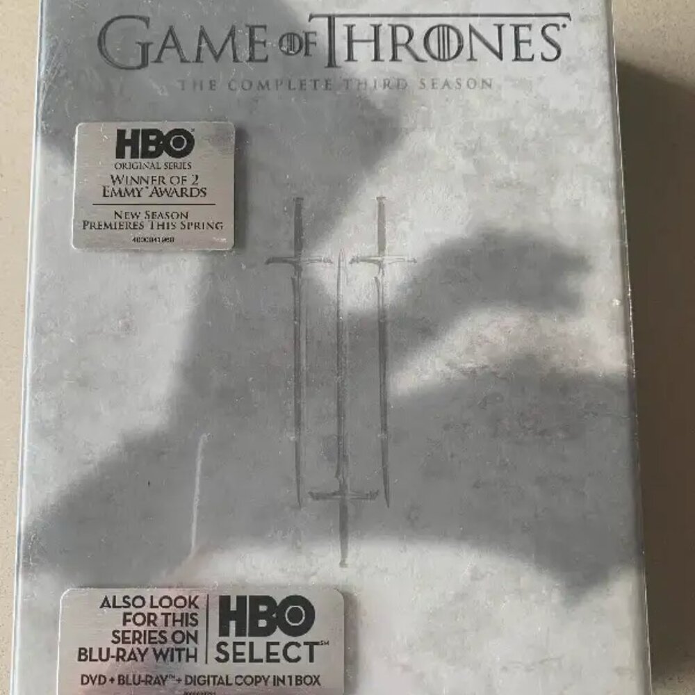 BNIP complete season 3 of Game of Thrones DVD box set